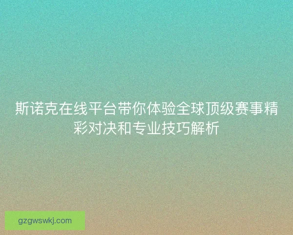 斯诺克在线平台带你体验全球顶级赛事精彩对决和专业技巧解析